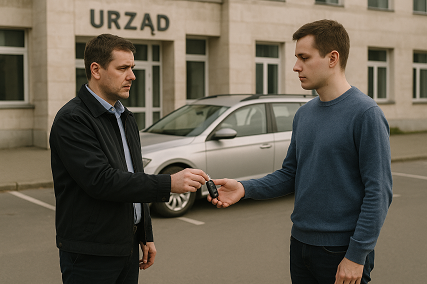 samochód w przedsiębiorstwie w spadku